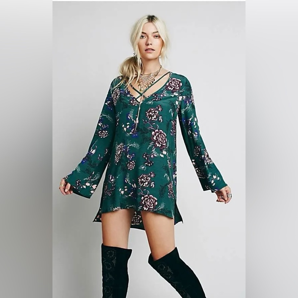 Free People Heartbeat Floral Tunic